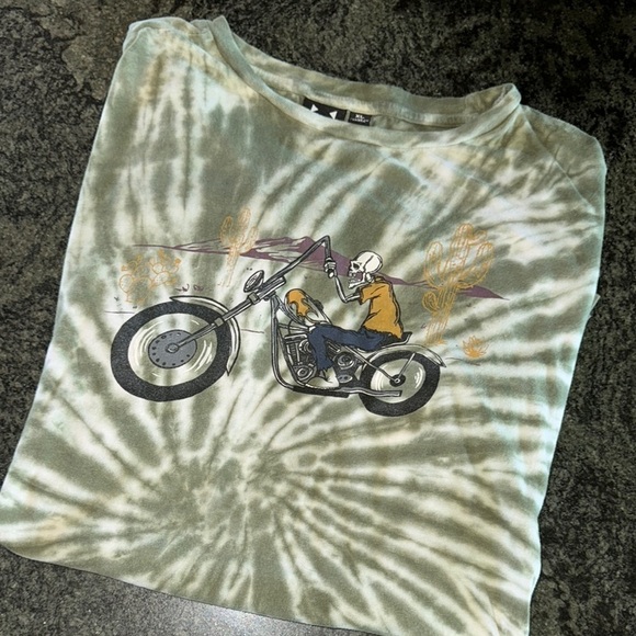 WXYZ Other - WXYZ TIie -Dye Motorcycle chopper Graphic Tee